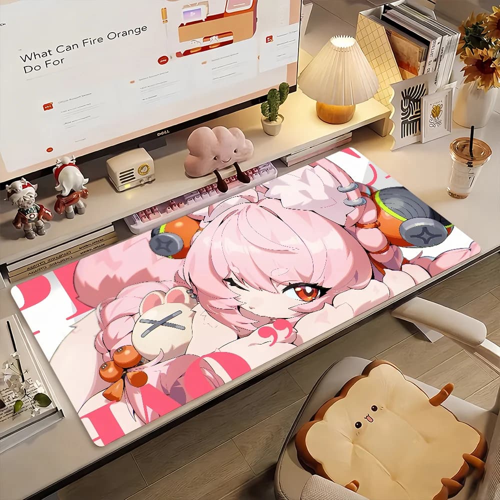 Game ZZZ Cute Zhao Mouse Pad Tappetino per computer antiscivolo in gomma per giocatori, decorazione per scrivania, laptop, ufficio, grande