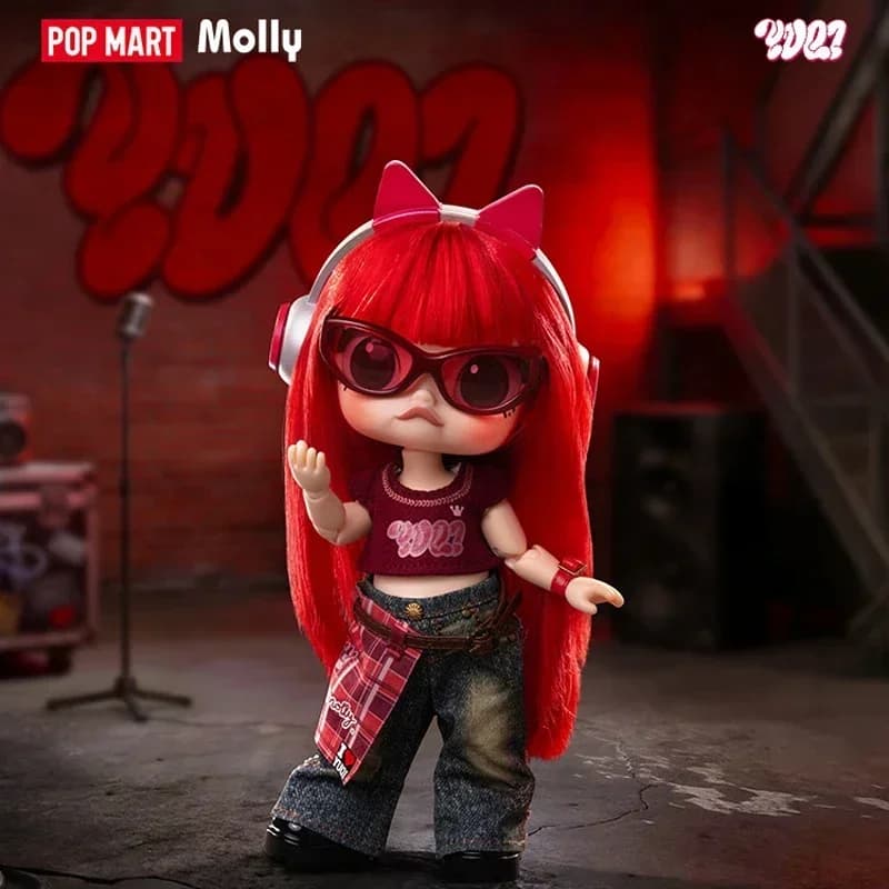 POP MART MOLLY X YUQI 1/8 ACTION FIGURE Series Co-branded Blind Box Mystery Box Guess Bag Toys Doll Cute Anime Figure