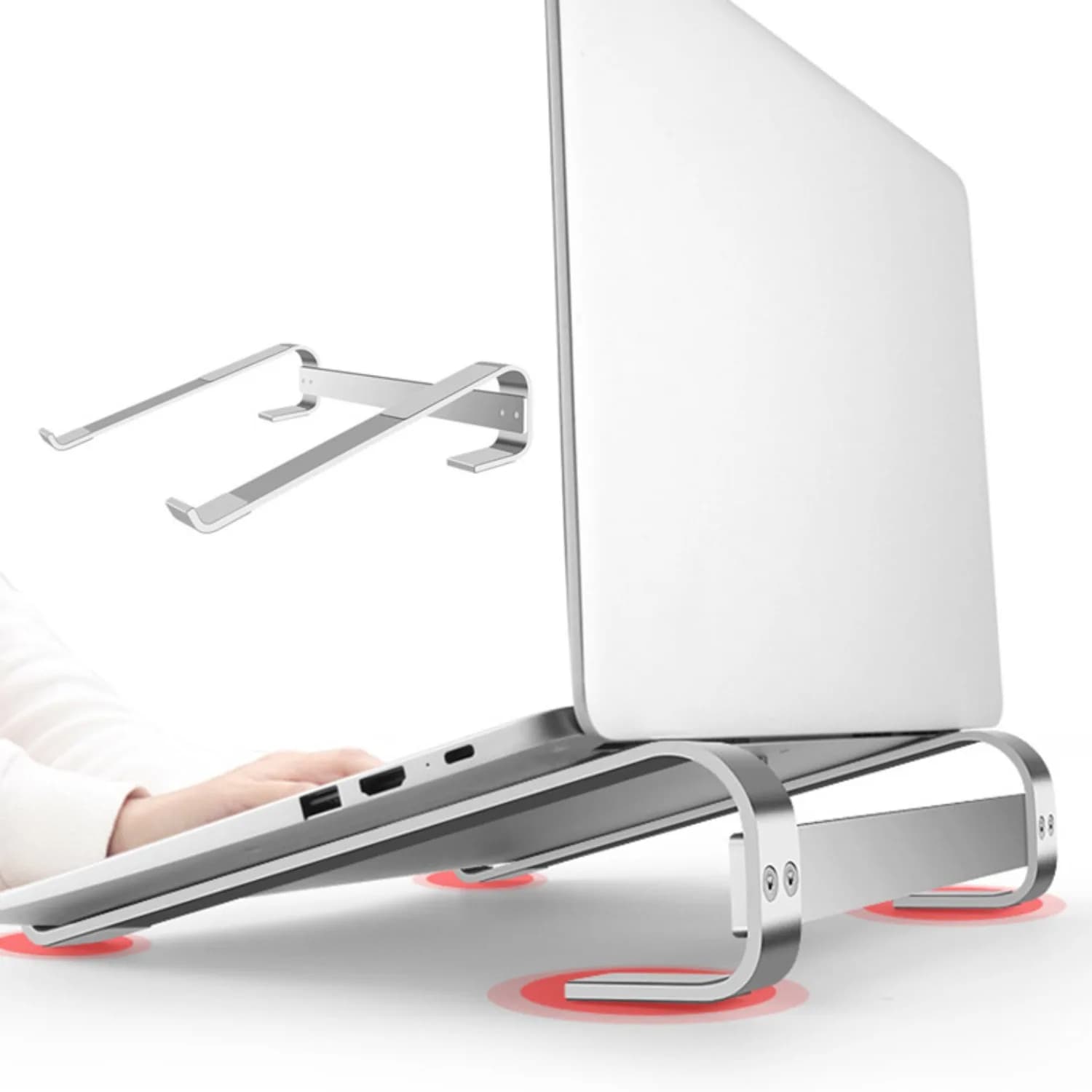 Desktop Anti Slip Laptop Stand Notebook Holder For MacBook Air/Pro HP Book 15 RedmiBook 16 Mount For Home Office 9.7~17.3inch