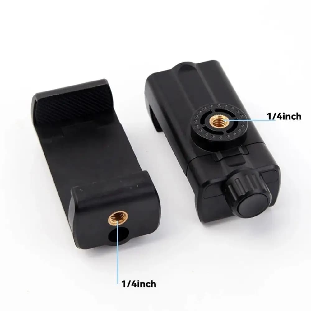 NUOVO Adattatore per Treppiede con Vite da 1/4 di Pollice, Supporto Universale Regolabile per Cellulare con Due Fori per Vlogging