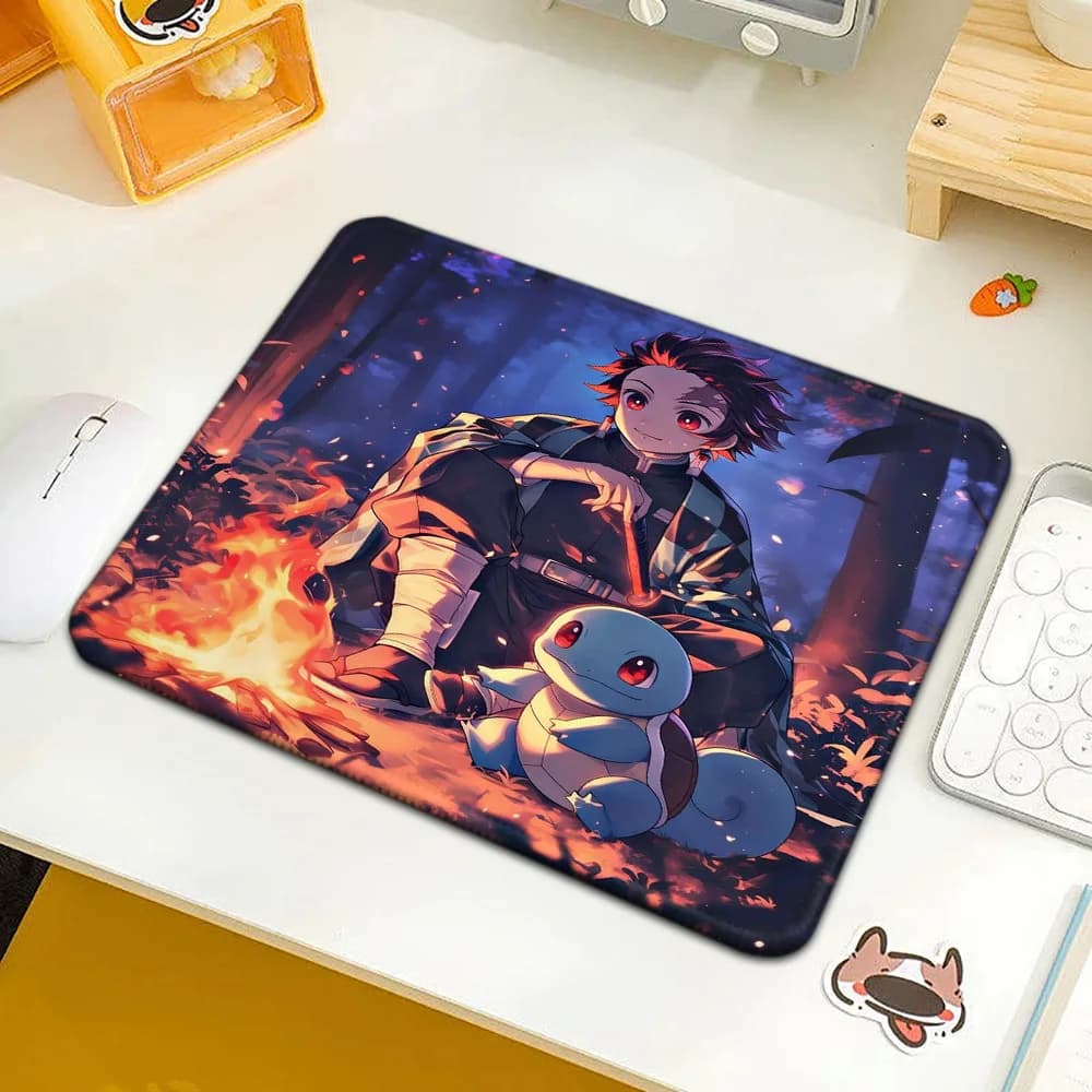 Tappetino per tastiera P-Pokeemmones, tappetino per computer, accessori da scrivania, tappetino per mouse per PC gamer, tappetini da gioco aziendali, tappetino per mouse anime, decorazione da tavolo