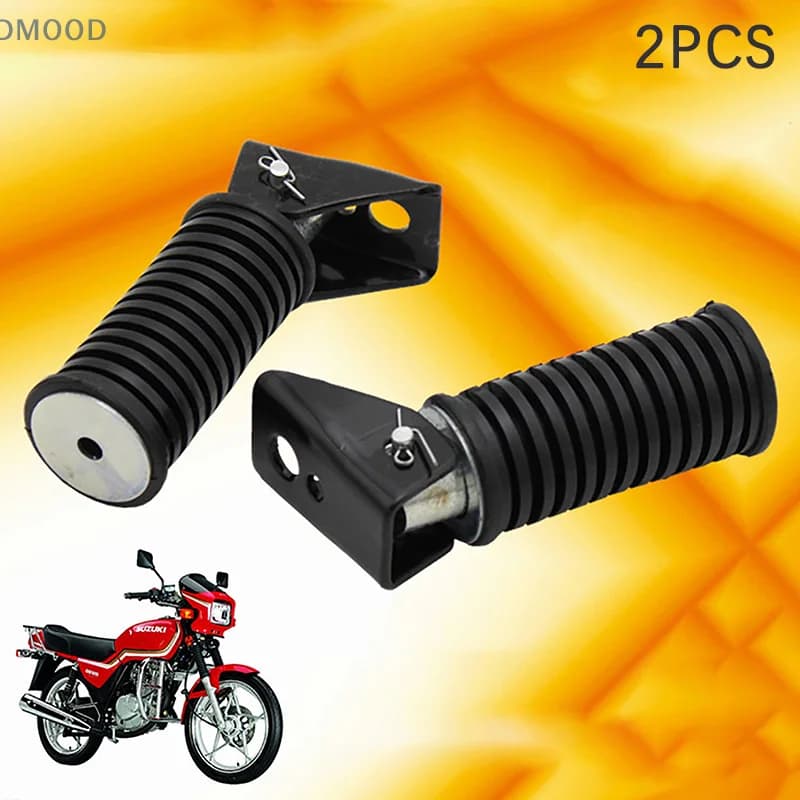 2 pezzi moto anteriore posteriore poggiapiedi moto pedane per GS125 GN125 Motocross accessori moto pedane pedali