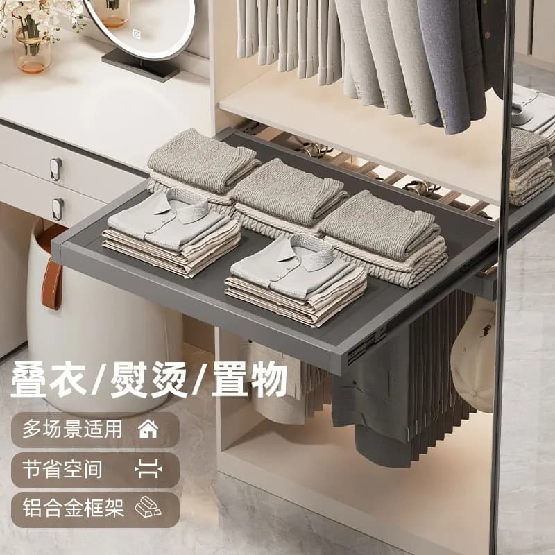 Wardrobe pull ironing board cloakroom ironing board household folding cabinet hidden electric ironing board folding table