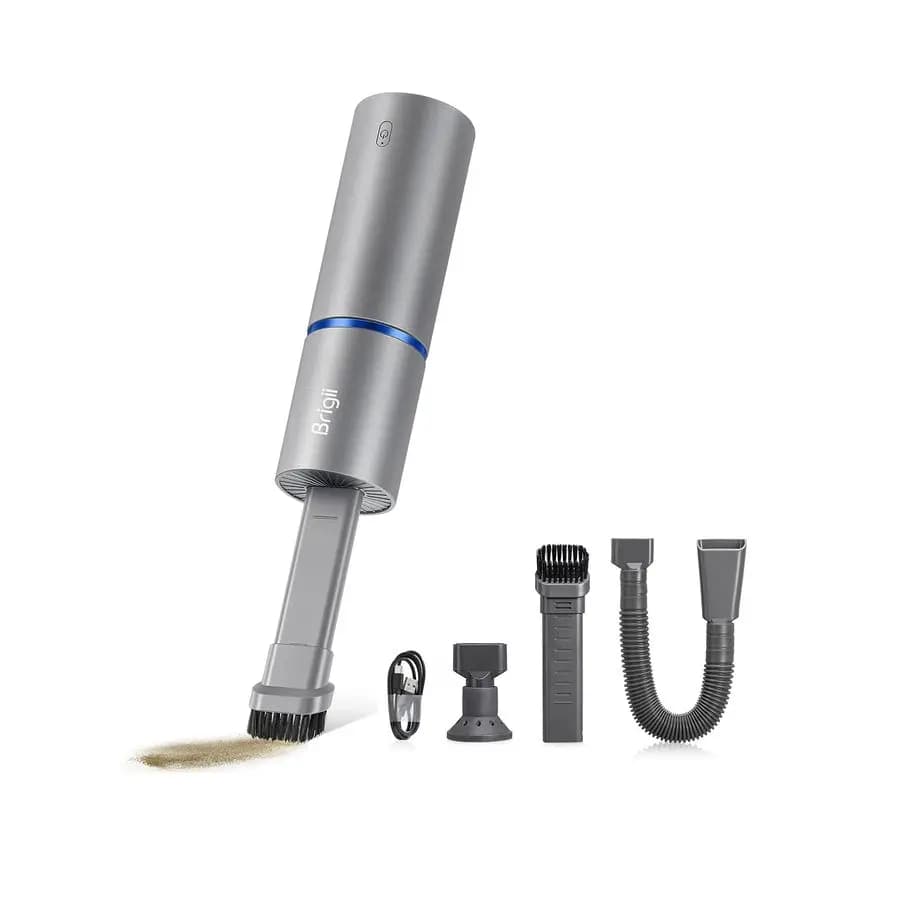 Mini aspirapolvere portatile senza fili, aspirapolvere per auto 3 in 1, soffiatore d'aria e pompa manuale, detergente portatile ricaricabile per interni auto, Sm