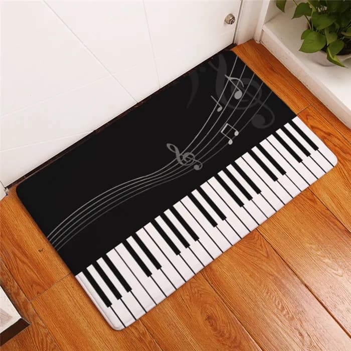 Creative Music Note Carpet Home Decor Hallway Balcony Doormat Living Room Rug Bathroom Kitchen Non-slip Floor Mat Bedroom Rug