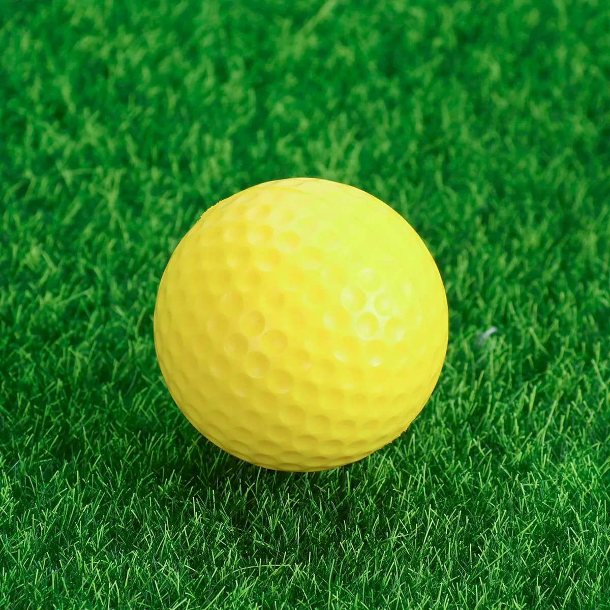 6 palline da golf per allenamento, in PU, flessibili, leggere, per allenamento indoor e outdoor, colorate, per bambini, animali domestici, esercizi in giardino