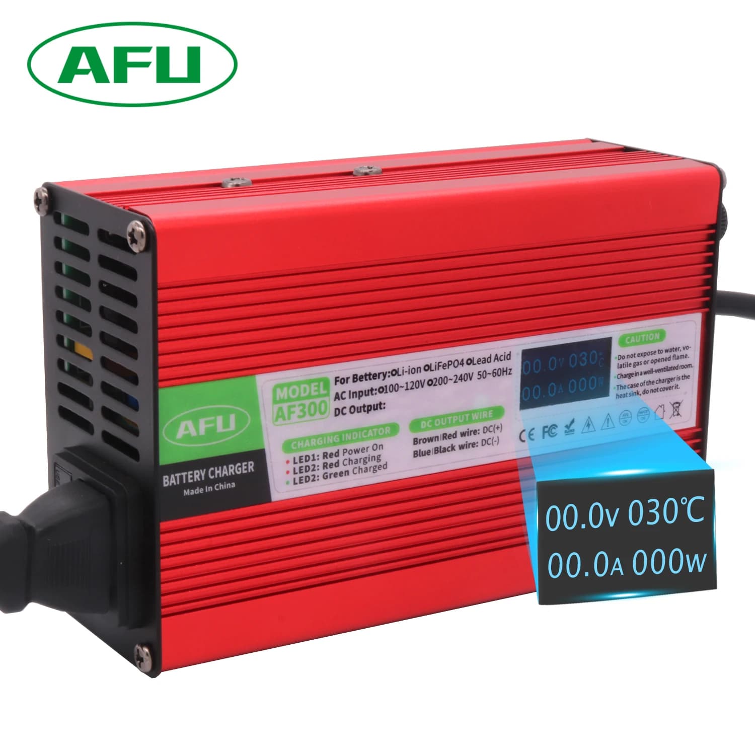 24V 8A Lead Acid Battery Charger Usd For 24V Lead Acid AGM GEL VRLA OPZV Battery With OLED Display Fast Charger