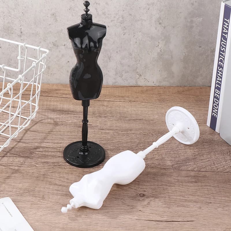 1Set 1:6 Miniature Doll House Miniature Dummy Clothes Holder Bridal Gowns mannequin Stand Human Shaped Clothes DIY
