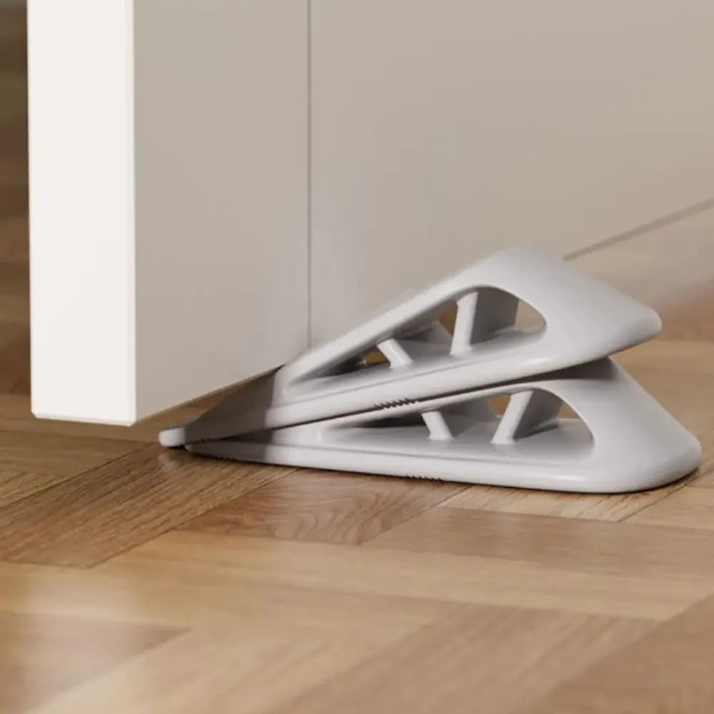 Fermaporta in silicone, nessuna perforazione richiesta, design retrattile, fermaporta antivento, accessori di sicurezza fissi