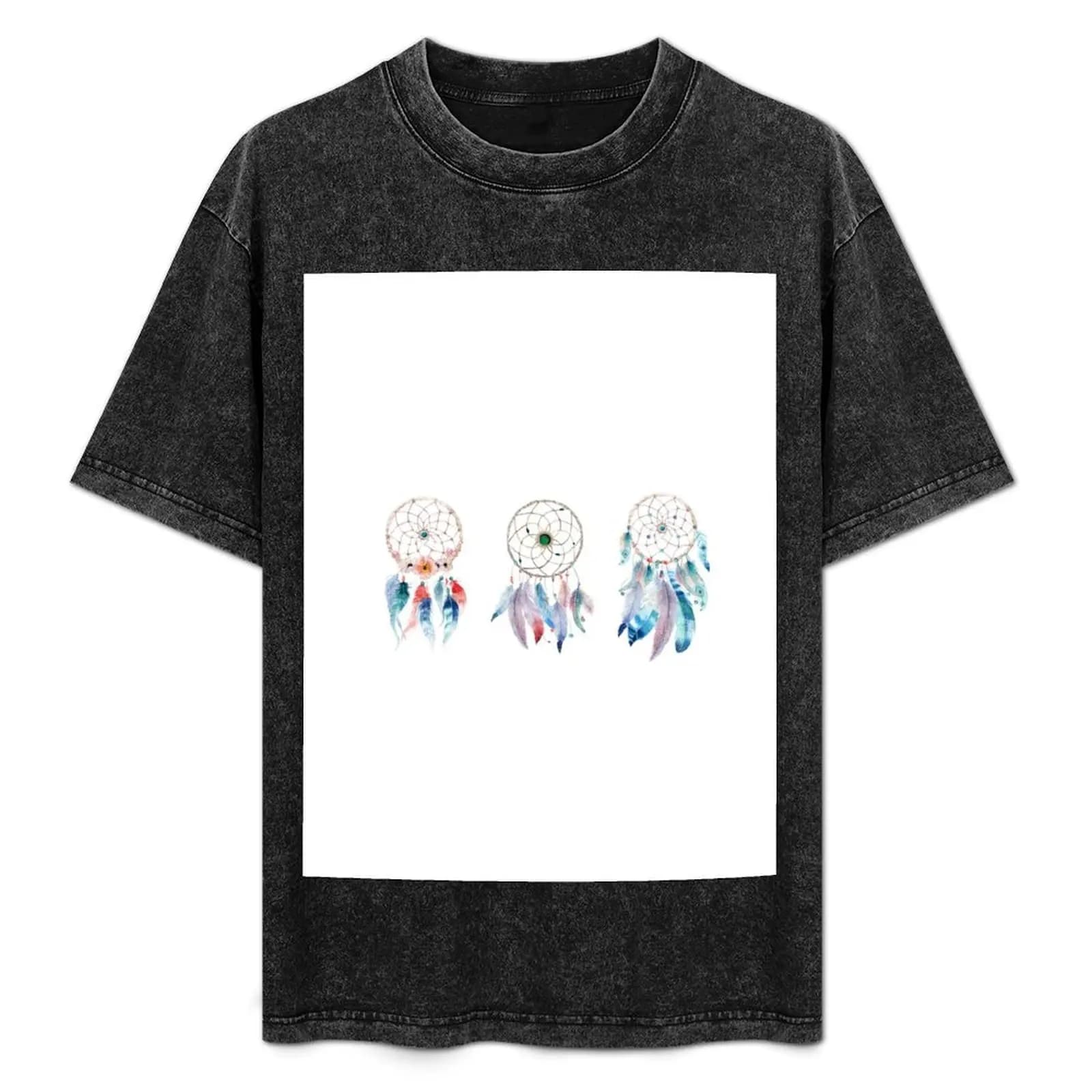 Dreamcatcher #2 T-Shirt Simple Line Art Print Tee