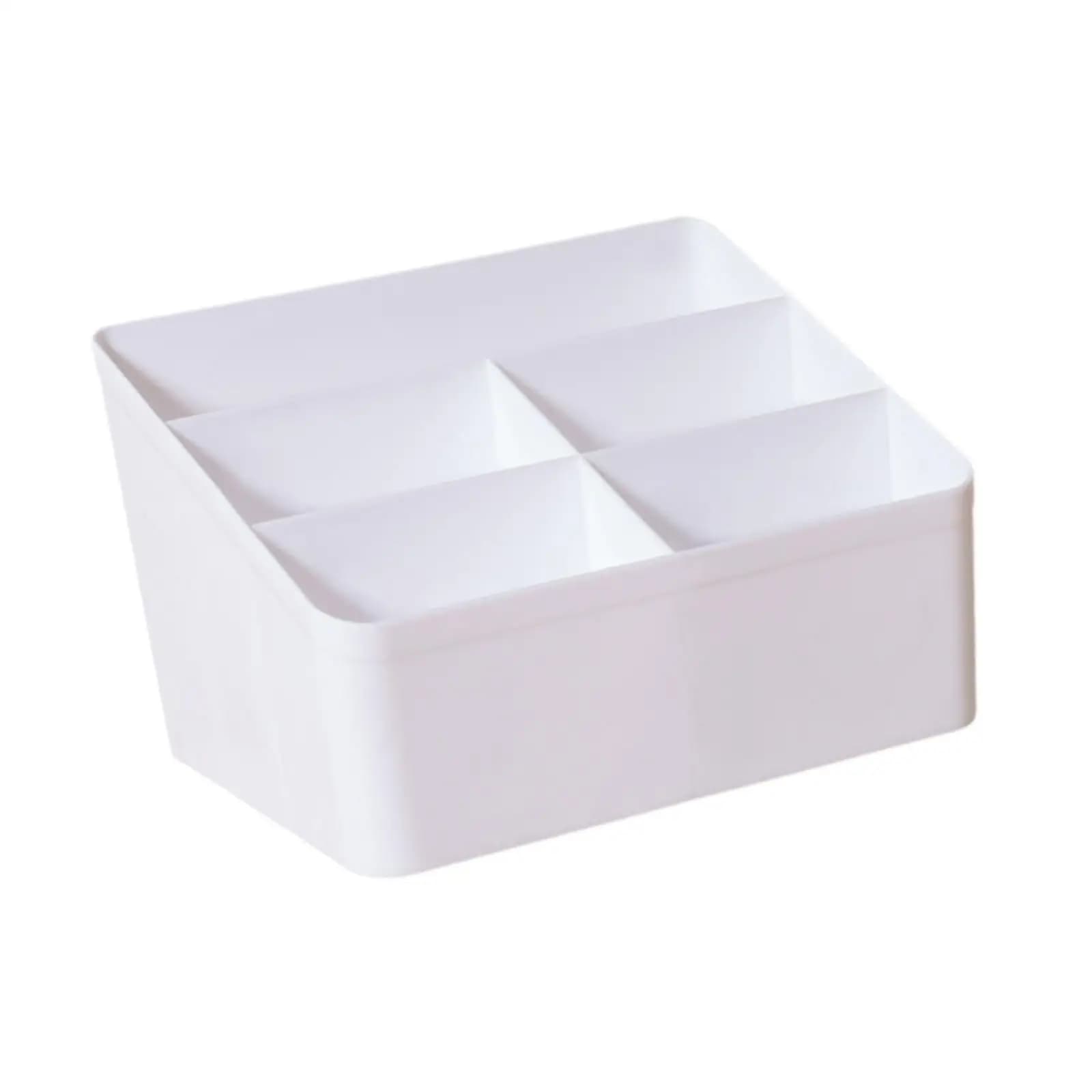 Scatola portaoggetti da scrivania con 5 scomparti, organizer per cancelleria e custodia per trucchi, ideale per soggiorno, camera da letto, dormitorio, scrivania e casa