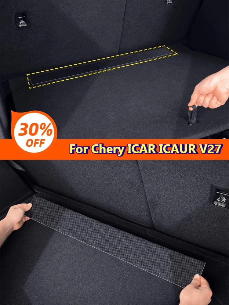 Car Trunk Partition Velcro Strips Fixed Self‑Adhesive Sticker Car Interior Modification Accessories For Chery ICAR ICAUR V27