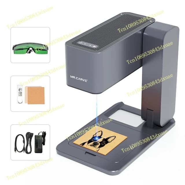 MR.CARVE Daja C1 Mini Imprimante Macchina per incidere portatile con messa a fuoco automatica Supporto Macchina per incisione laser Daja di grande materiale