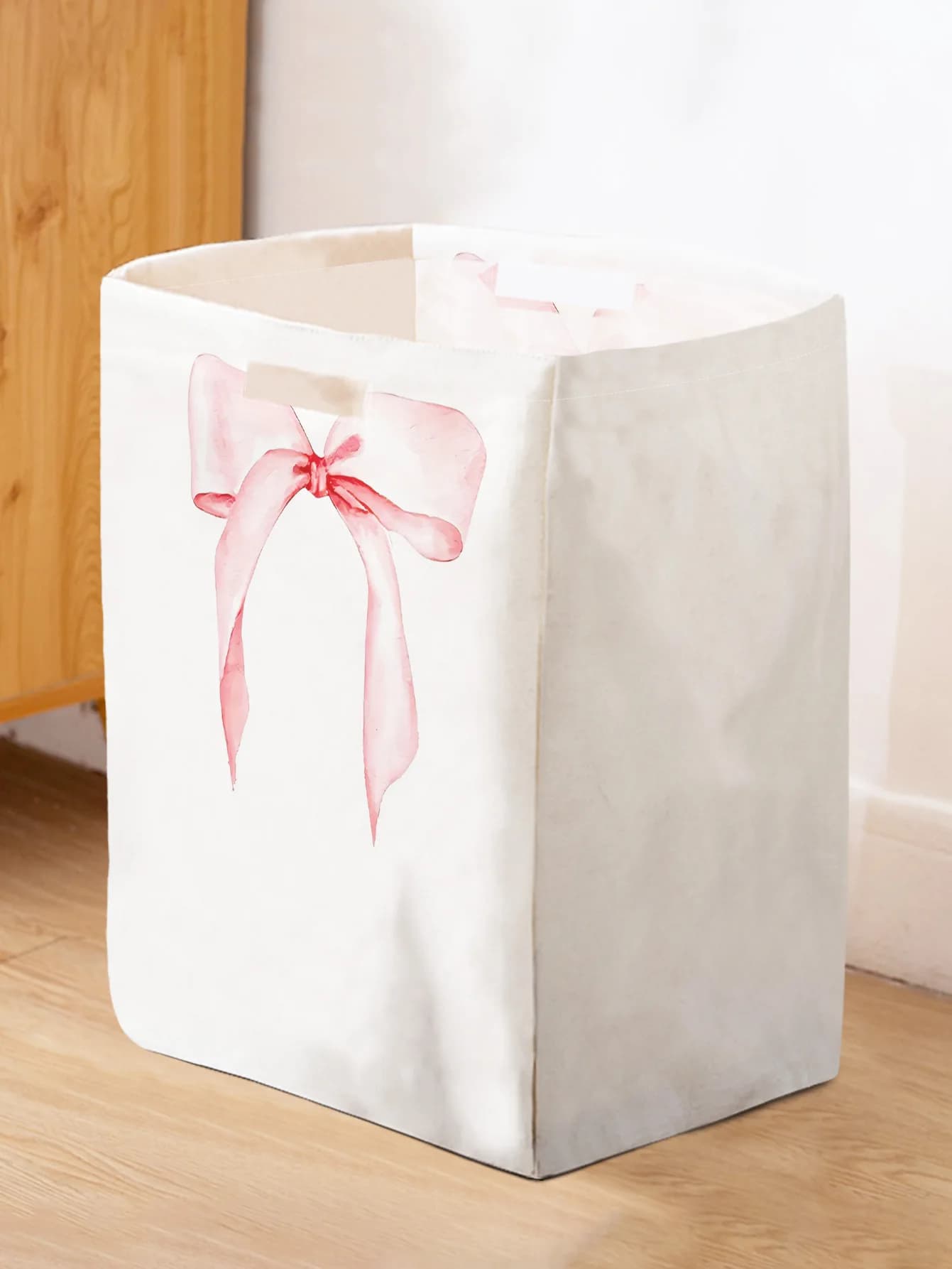 Space laundry basket, foldable large capacity canvas storage bucket, children's toys, clothing storage, home bathroom