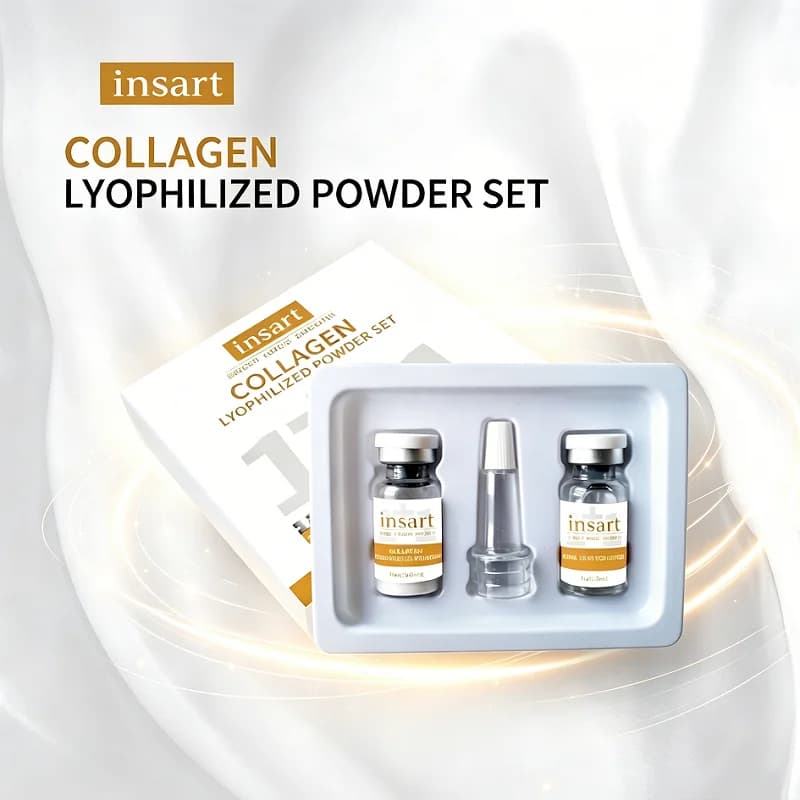 2 Boxes Collagen Freeze-Dried Powder Set, Moisturizing, Hydrating, And Smooth Skincare Suitable For Travel