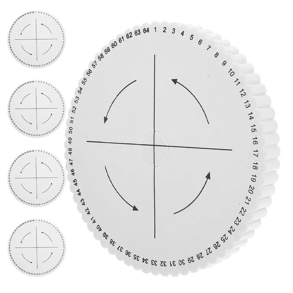 Set di 5 Dischi Rotondi Kumihimo per Intrecciare, Tavola Spessa per Creazione di Braccialetti, Strumento per Lavorazione di Gioielli e Artigianato