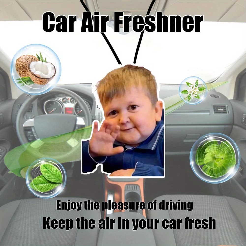 Scent hook for cars for Russian children stirring: design of friendly greetings, suspension for mirror air intake, lasting fragrance