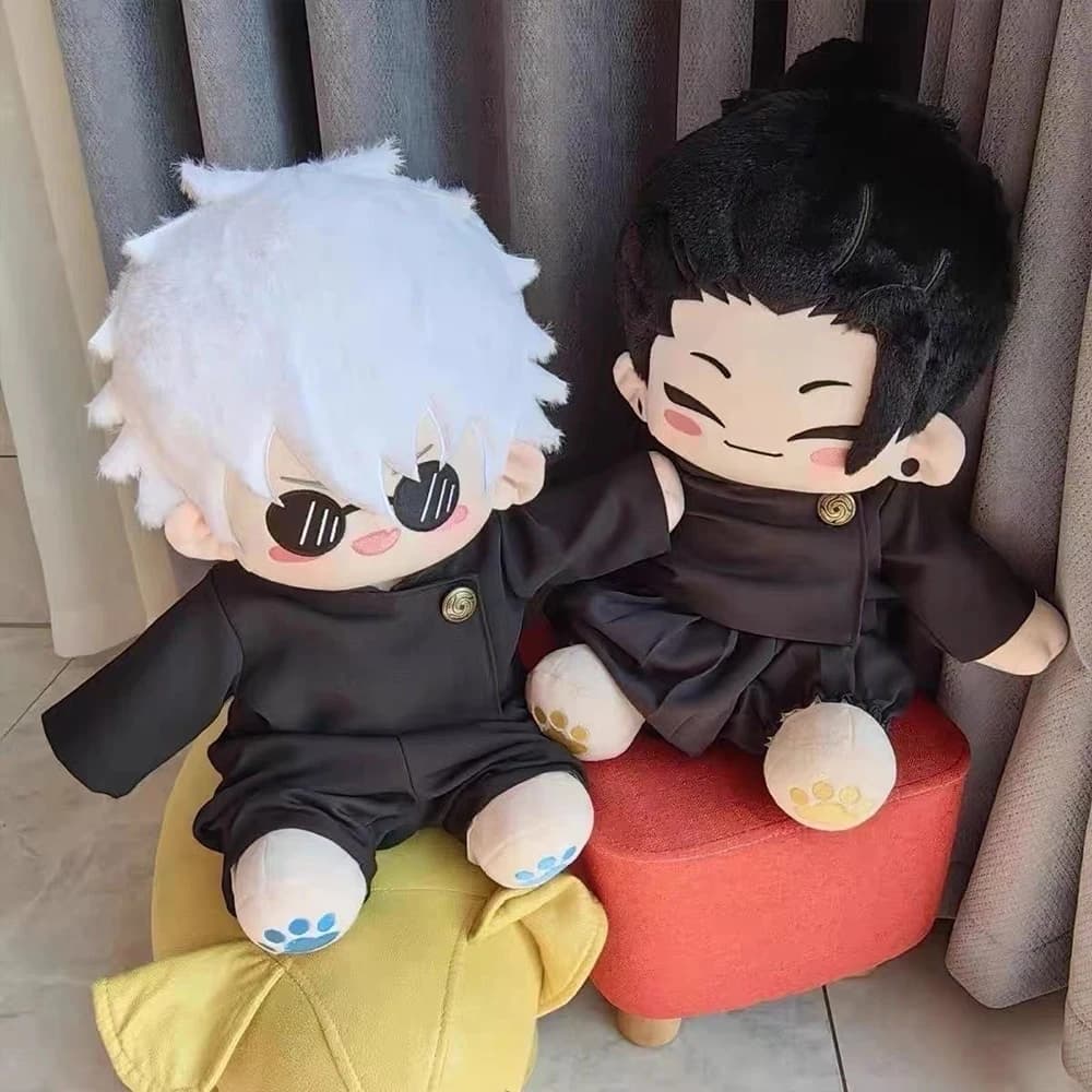Peluche JJK Anime Gojo Geto, bambola di peluche Gojo Satoru, cuscino carino Geto Suguru, decorazione per la casa, peluche da collezione, regalo per bambini