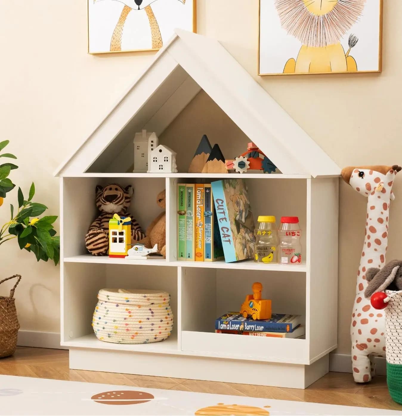 Book Nook Kit, DIY DIY Miniature Dollhouse for Adults, Beyond Library 3D Wooden Puzzle Bookend Bookshelf Insert Decor with LED L