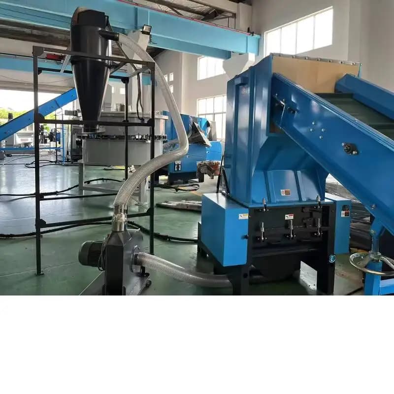 Frantoio a blocchi Cestello per bottiglie di tubi di scarico in plastica Granulatore per riciclaggio Trituratore ad albero singolo completamente automatico per uso domestico