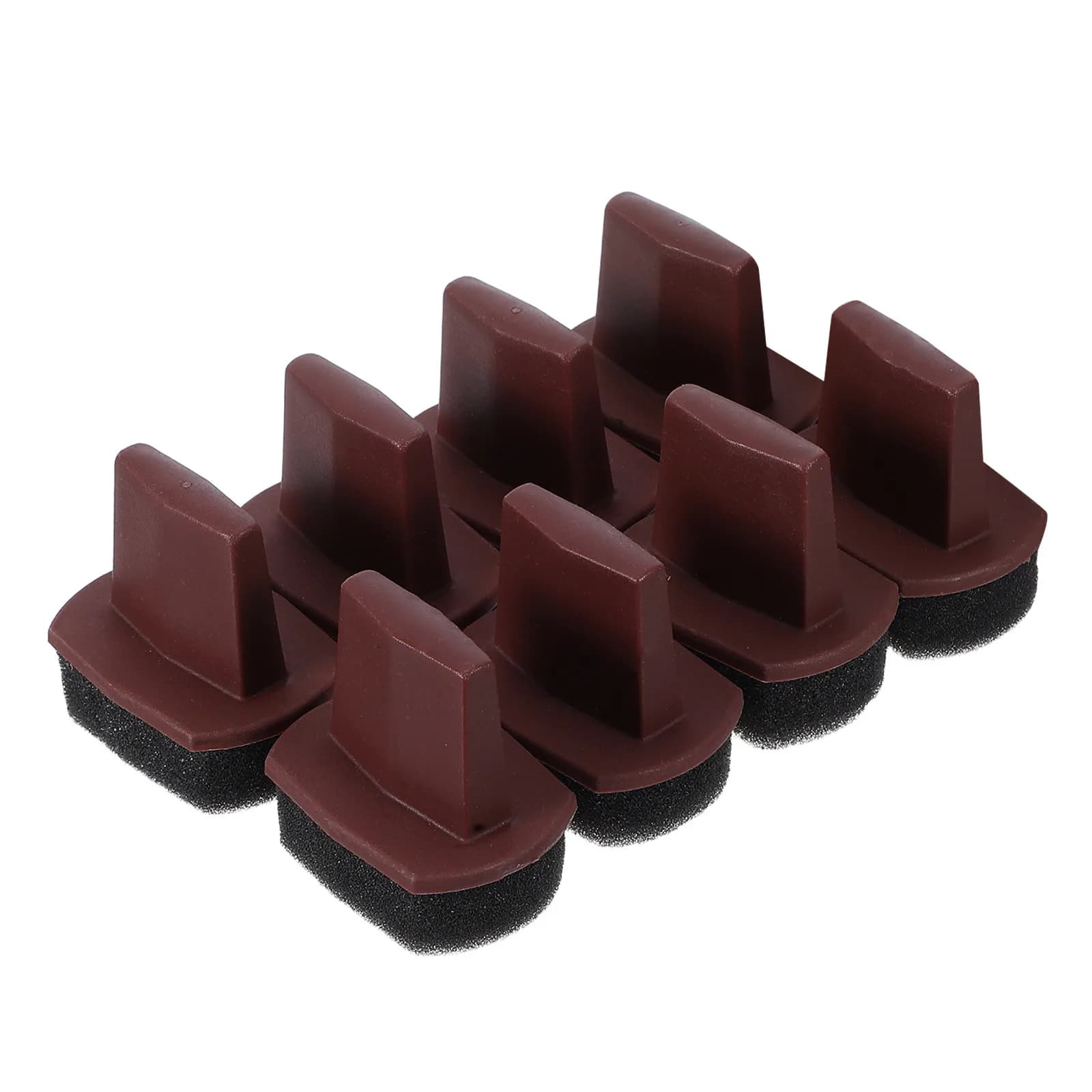 Set di 8 Pennelli Applicatori in Spugna per Pittura, Spugna Ergonomica Flessibile per Scarpe, Stivali, Sedili Auto, Mobili, Restauro e Artigianato
