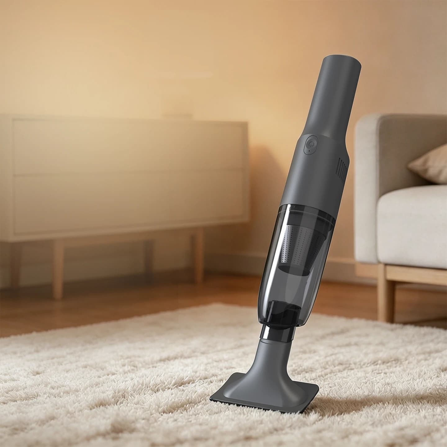 Mini Handheld Vacuum, USB Rechargeable High Power Brushless Motor Bagless Vacuum Cleaner