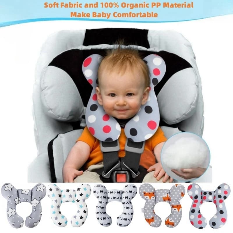 Cuscino da viaggio per bambini per testa e collo, cuscino di supporto per bambini aggiornato, cuscini per il collo del bambino per seggiolino auto, cuscino, viaggi