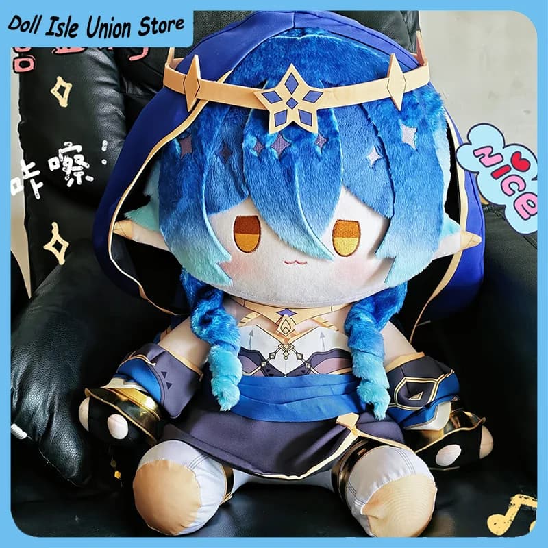 Game Genshin Impact Anime Layla Doujin Plush Stuffed Cotton Doll Toys Cosplay Dress Up Figurine Plushie Pillow 40cm