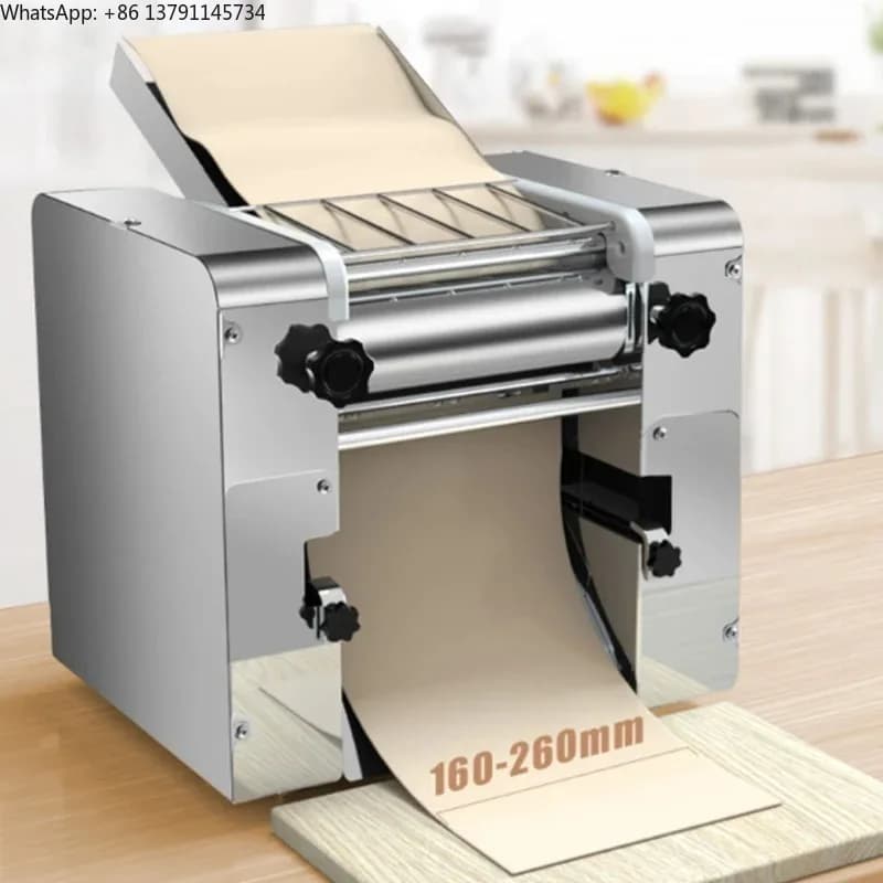 Macchina Elettrica per Pasta in Acciaio Inossidabile, Pressa per Spaghetti da Tavolo, Sfogliatrice e Impastatrice per Pasta