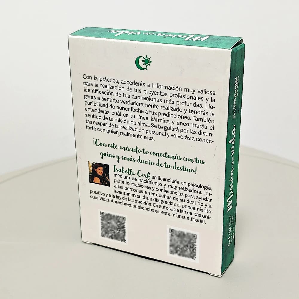 Life Mission Oracle Deck 42 pezzi Bellissime carte Oracle 10,5 * 7,5 cm in lingua spagnola