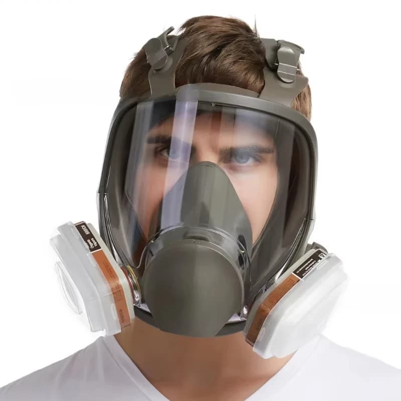 6800 Maschera antigas antiappannamento Maschera integrale Pittura industriale Spruzzo Respiratore Sicurezza sul lavoro Filtro Protezione antipolvere dalla formaldeide