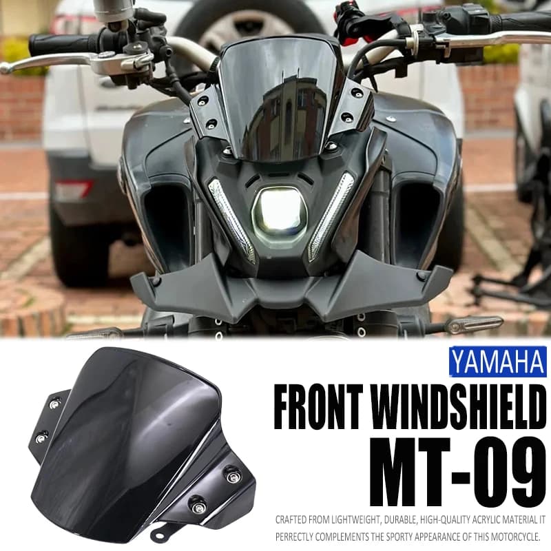 Per Yamaha MT-09 MT09 MT 09 mt09 2021 2022 2023 Nuova Moto Parabrezza Parasole Parabrezza Anteriore Vento schermo Accessori