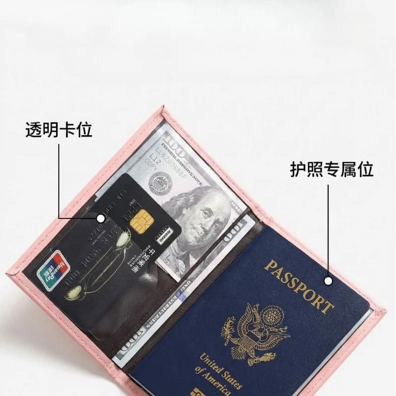 Nuovo Porta Passaporto Multifunzionale con Porta Carte e Scomparto Biglietti, Custodia per Documenti da Viaggio per Uomo e Donna, Ideale per Viaggi all'Estero
