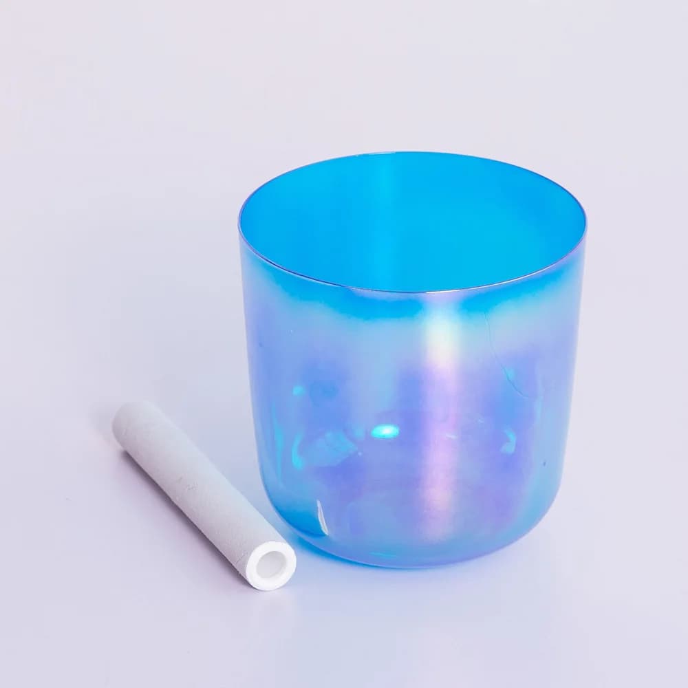 Alchemy Bowl, Colorful Transparent Purple Crystal Bowl Tiantie Bowl Singing Bowl Singing, Body Cleansing Meditation Percussion Bowl Sound Therapy Meditation