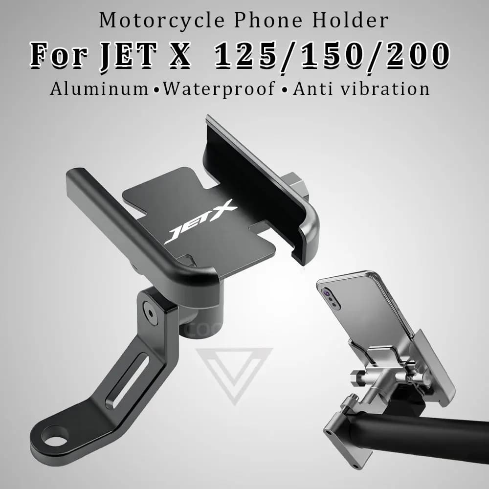 Supporto per telefono moto Supporto in lega di alluminio JETX 125 Accessori per SYM JET X X125 JETX 125 150 200 JETX125 2023 2024