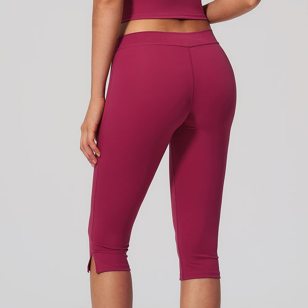 Leggings Capri a Vita Alta da Donna per Yoga, Fitness, Corsa, Palestra e Allenamento Casual