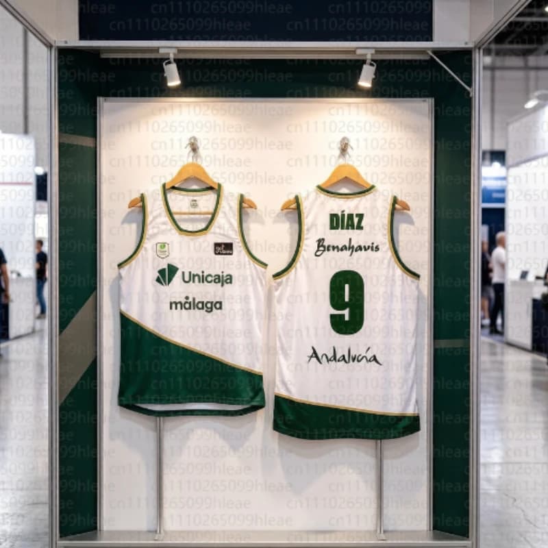 Competizione sportiva genitore-figlio estiva e primaverile, Maglietta da basket di Malaga, Spagna, Canotta sottile ad asciugatura rapida per sport all'aria aperta