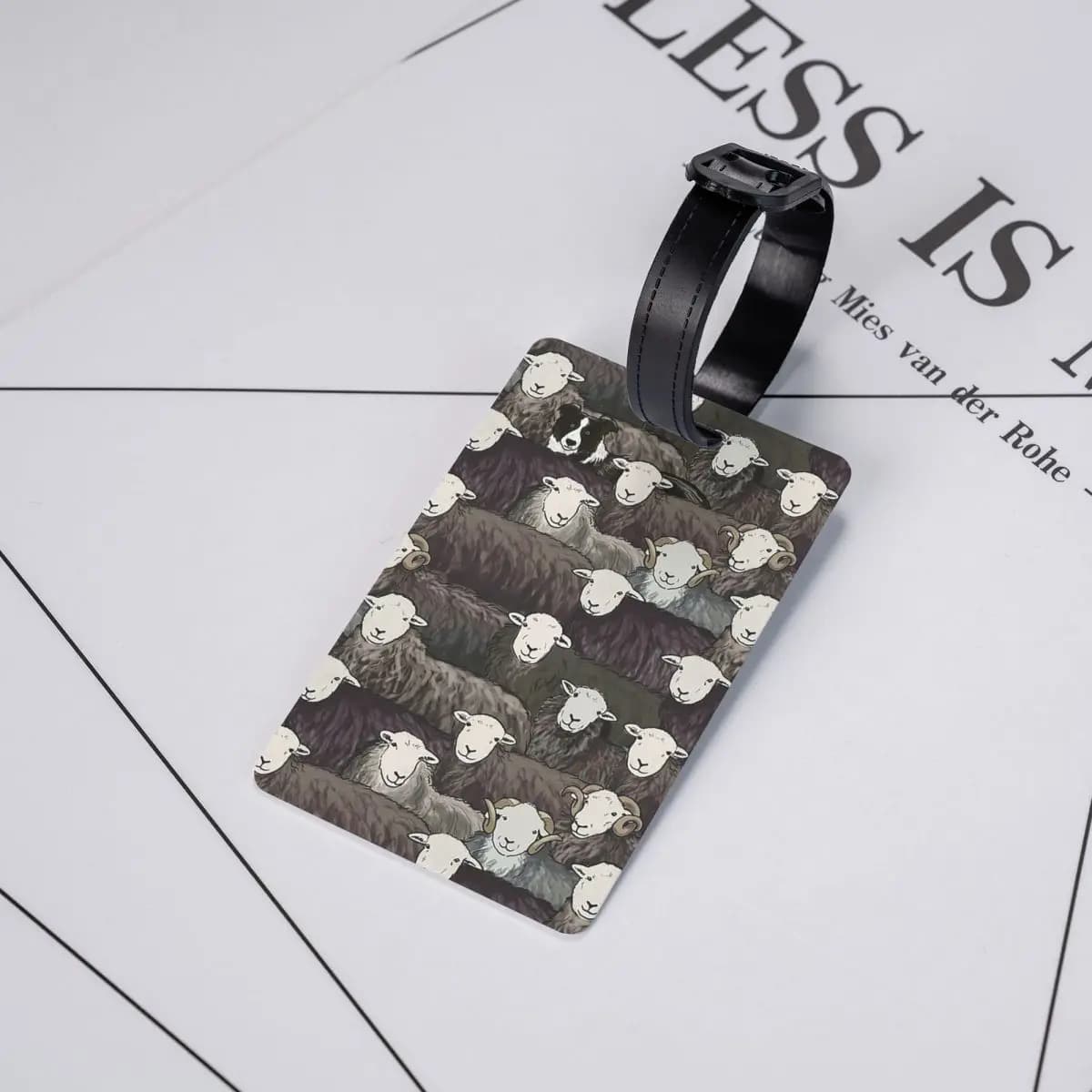 Etichette per Bagagli Herdwicks, Accessori per Valigie, Tag per Bagagli da Viaggio, Porta Etichetta con Nome e Indirizzo