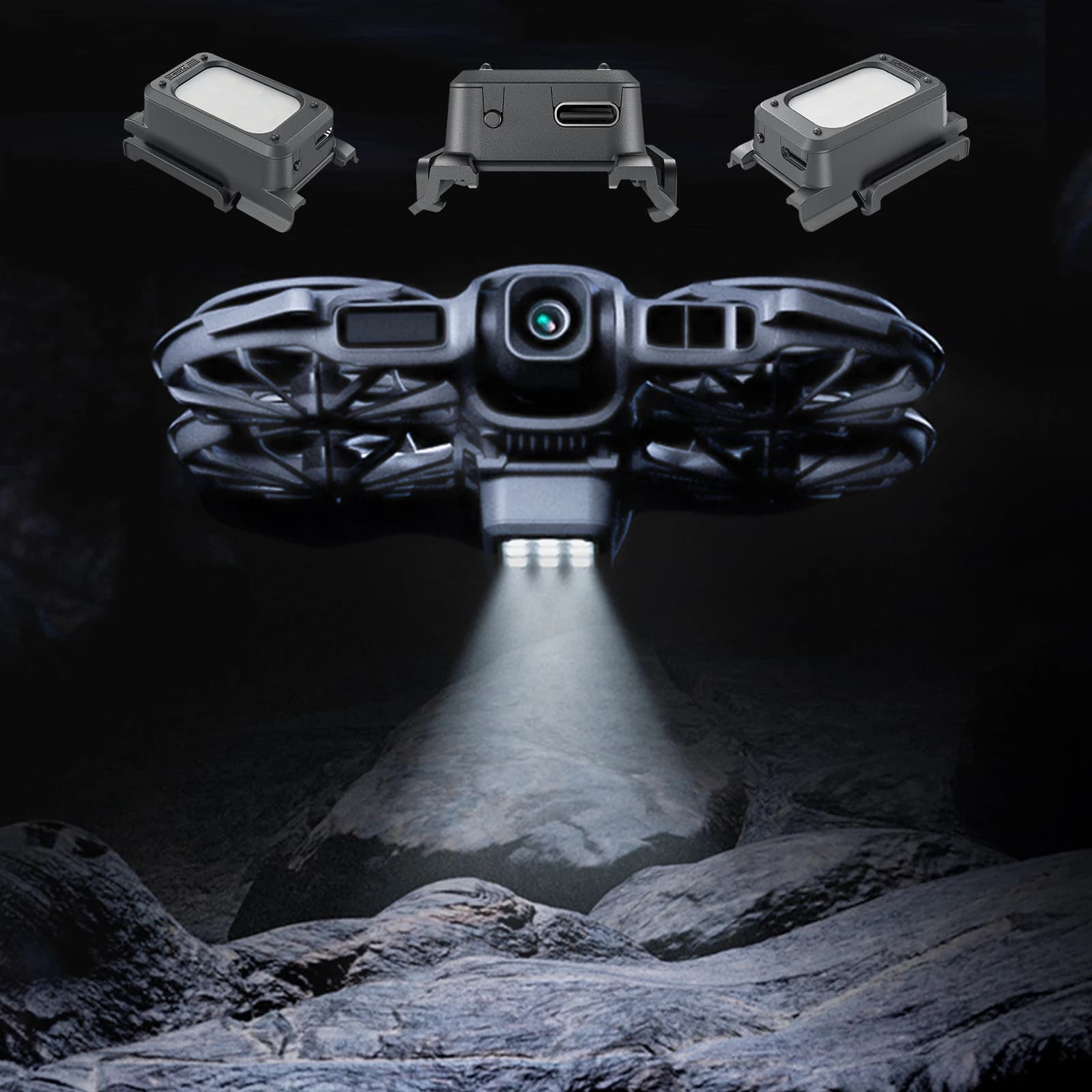 Night Lighting Landing Gear with Flash LED Lights Night Flight Navigation Light Quick Release for NEO 2 Drone Accessory