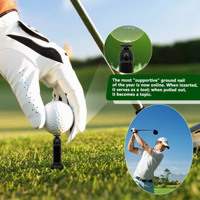 1/2/4 Pezzi Tee da Golf in ABS, Supporto per Palline Resistente all'Usura, Stabile, Ausilio per l'Allenamento, Porta Palline da Golf in Plastica per Esterni