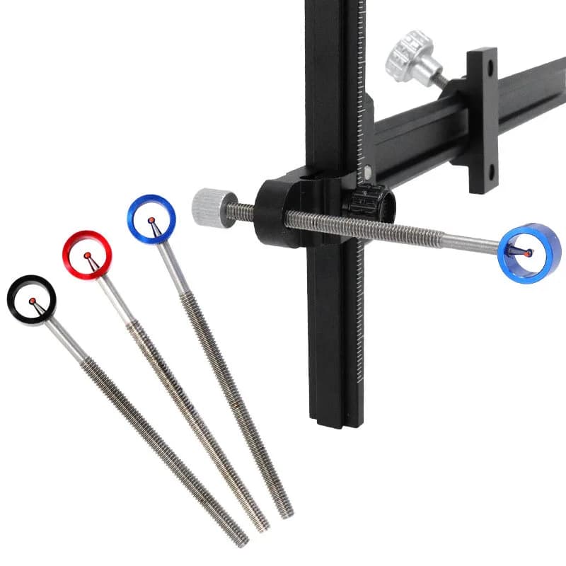 Accessori per tiro con l'arco di ricambio per tiro con l'arco da caccia con perno ricurvo lungo in metallo, punto di mira in fibra ottica, filettatura 8-32 UNC