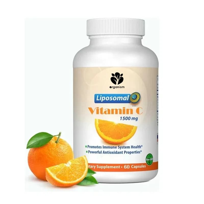 Liposomal Vitamin C 1500mg, high absorption immunity and collagen support, non GMO, gluten free and soy free