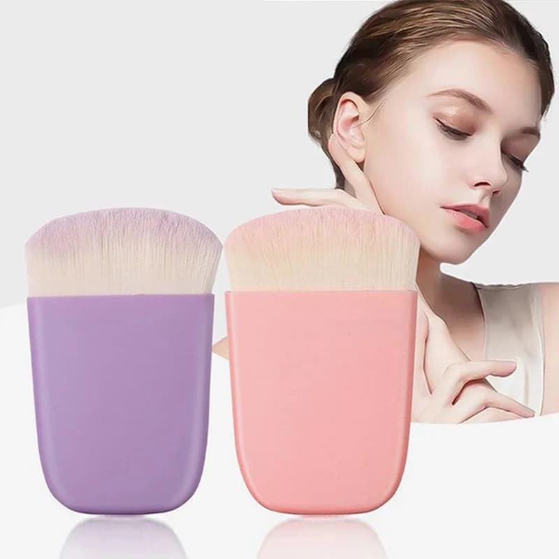 1pc Soft Gradient Bristle Manicure Dust Brush, Portable Nail Art Cleaning Brush for Gel Polish Powder Remover Makeup Cosmetic Tool