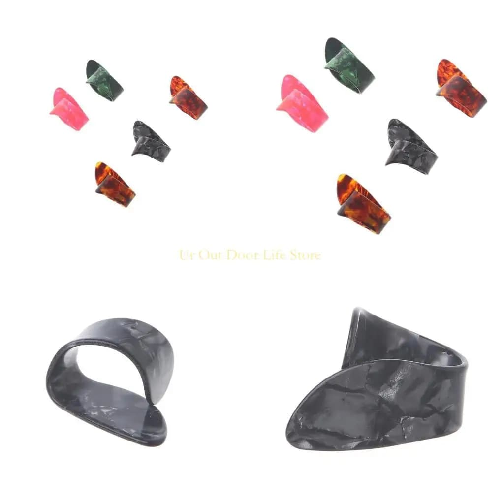 77UF 1PC celluloide chitarra plettro per pollice plettri chitarra plastica nuovo