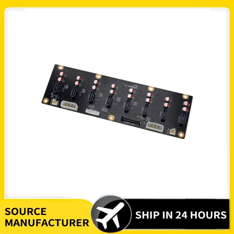 Server Backplane Circuit Board 8 SAS 7 + 7 + 15Pin HDD Adapter scheda madre Molex 4pin Power supply 3pin Fan Header PCIe