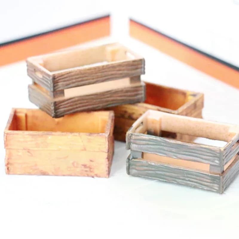 1/6 1/12 Dollhouse Miniture Simulation parts box Hollow frame Storage model Decoration Accessories Toys