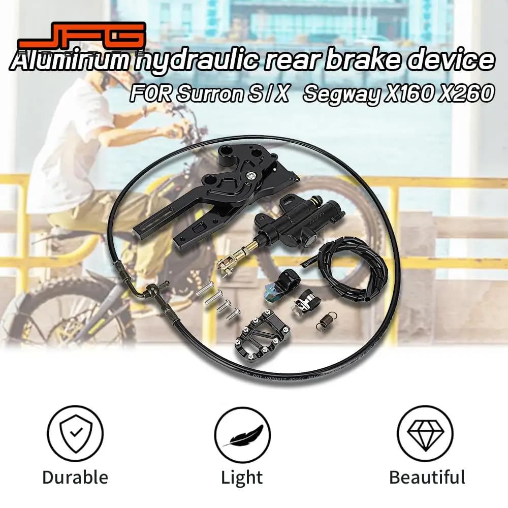 Moto Posteriore Idraulico Piede Pinza Freno Pedale Leva Kit Set Per Surron Light Bee XS Segway X160 Elettrico Dirt Bike E-bike
