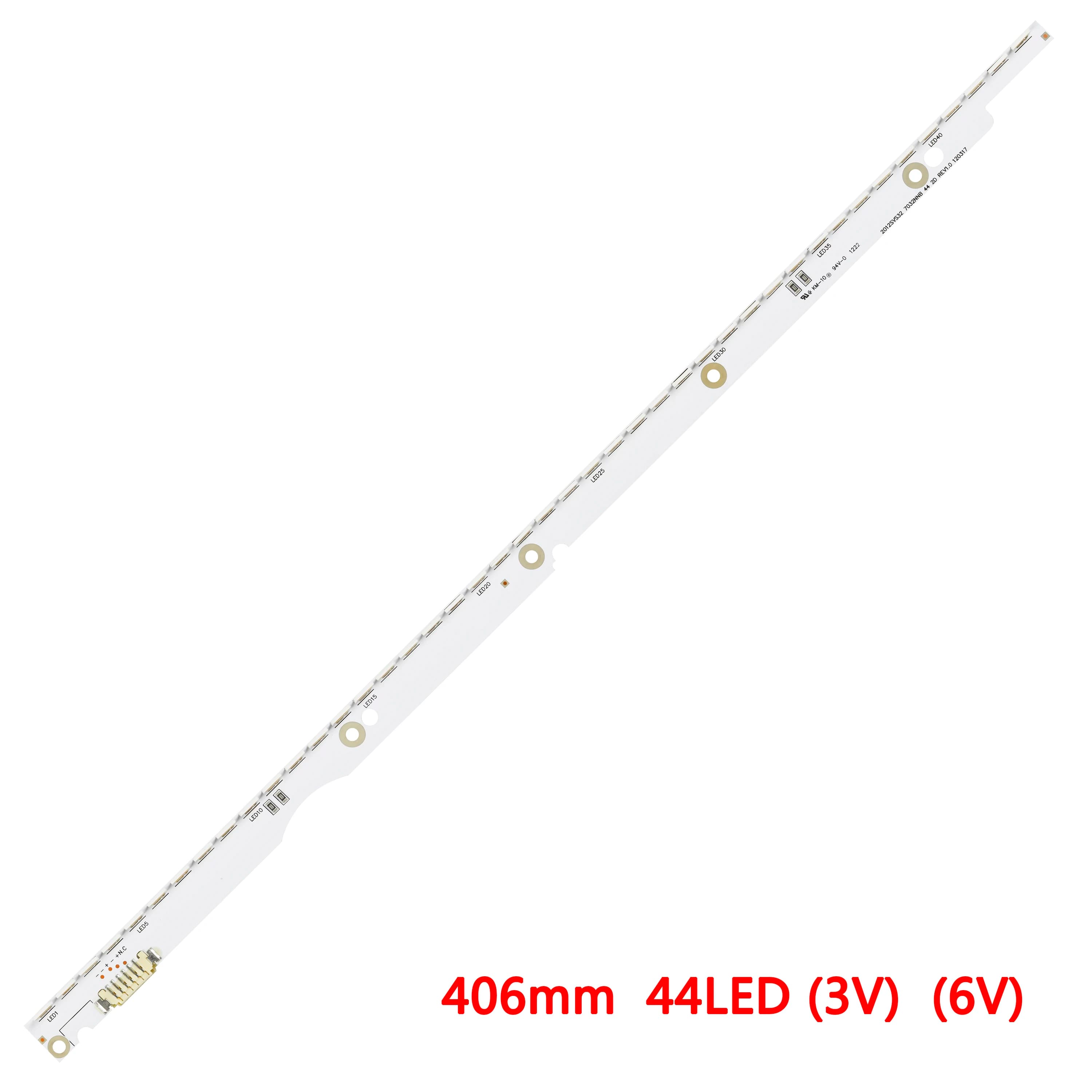 Striscia LED 44 lampade per SLED 2012SVS32 7032NNB 44 2D REV1.0 V1GE-320SM0-R1 32NNB-7032LED-MCPCB UE32ES6557 UE32ES6307 UE32ES6100