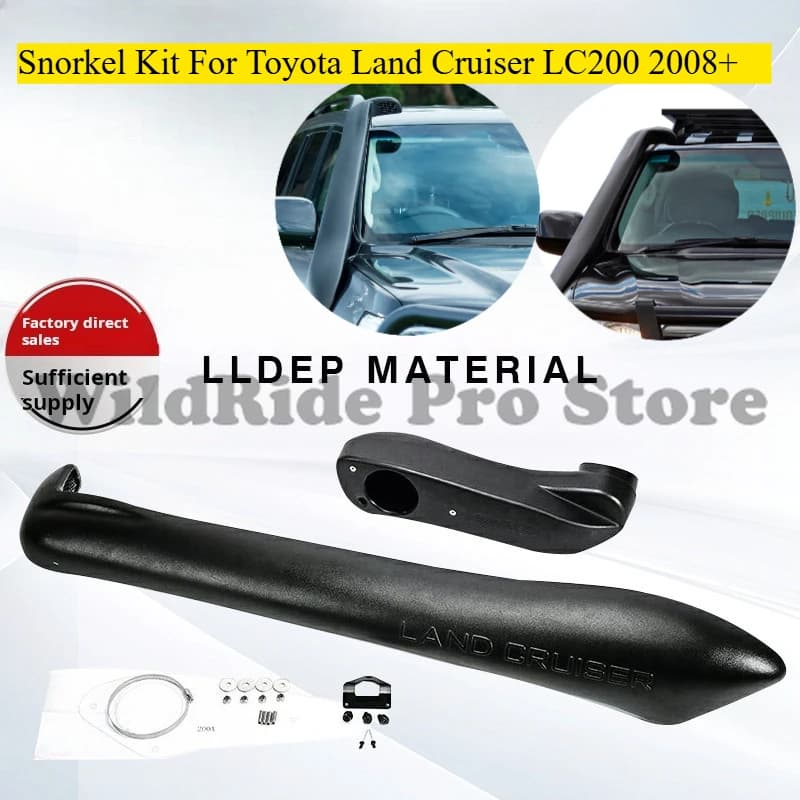 Per Toyota Land Cruiser LC200 2008+ Kit Snorkel Tubo di aspirazione aria impermeabile Off-Road 4x4 Wading
