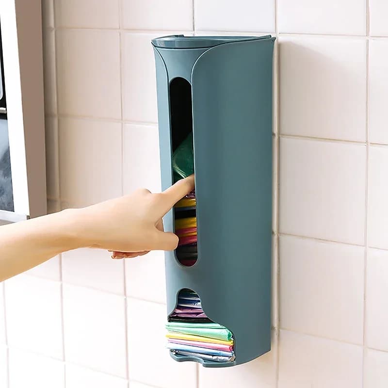 Scatola portaoggetti da parete multifunzionale, organizer per calzini, sacchetti per la spazzatura, armadio, cucina, bagno, casa, salvaspazio